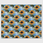 Caitlins Sonnenblumen... Geschenkpapier (Flach)