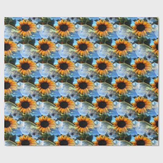 Caitlins Sonnenblumen... Geschenkpapier (Flach)