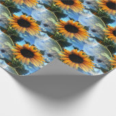 Caitlins Sonnenblumen... Geschenkpapier (Ecke)