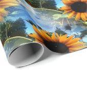 Caitlins Sonnenblumen... Geschenkpapier (Rolleneckpunkt)