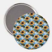 Caitlins Sonnenblumen.. Magnet (Vorderseite/Rückseite)