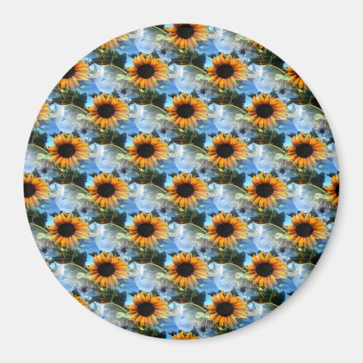 Caitlins Sonnenblumen.. Magnet (Vorne)