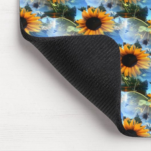 Caitlins Sonnenblumen... Mousepad (Ecke)