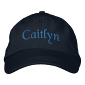 Caitlyn bestickte Baseballkappe / Hat Blue (Vorderseite)