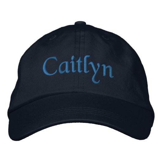 Caitlyn bestickte Baseballkappe / Hat Blue (Vorderseite)