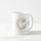 Caitlyn-Buchstabe C, d. h. Monogramm-Tasse Kaffeetasse (VorderseiteRechts)