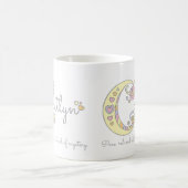 Caitlyn-Buchstabe C, d. h. Monogramm-Tasse Kaffeetasse (Mittel)