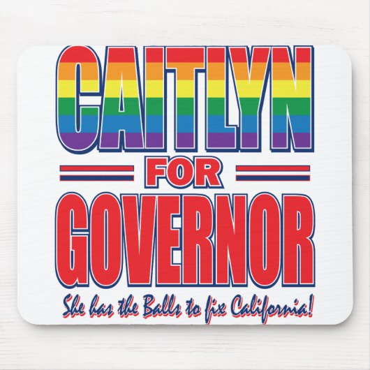 Caitlyn-for-GOV-Gay-Pride-Balls- Mousepad (Vorne)