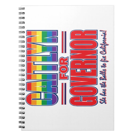 Caitlyn-for-GOV-Gay-Pride-Balls- Notizblock (Vorderseite)