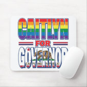 Caitlyn-for-GOV-Gay-Pride-Flag Mousepad (Mit Mouse)