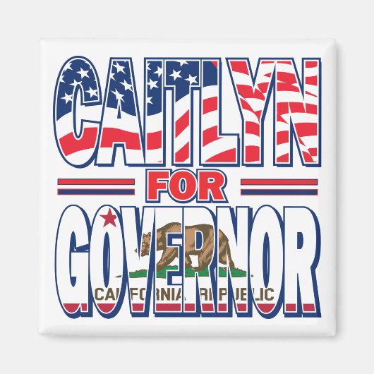 Caitlyn-for-GOV Magnet (Vorne)