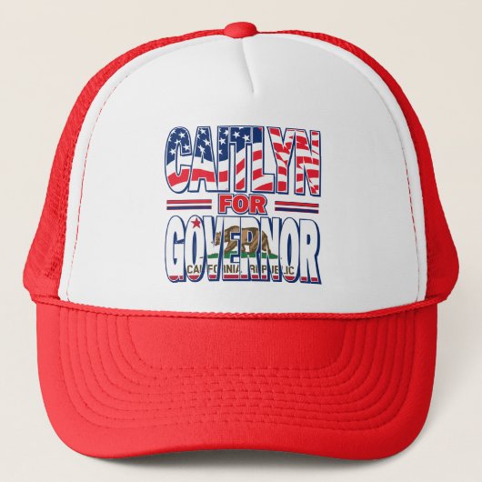 Caitlyn-for-GOV Truckerkappe (Vorderseite)
