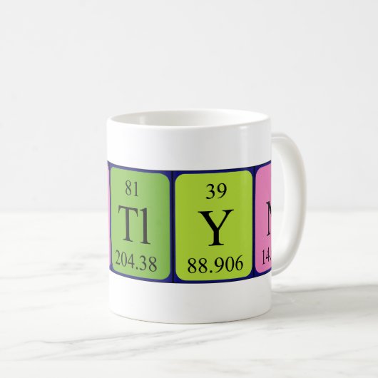 Caitlyn Namen-Tasse periodischer Tabelle Kaffeetasse (VorderseiteRechts)