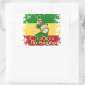 Caixa Batucada Samba Rechteckiger Aufkleber (Tasche)