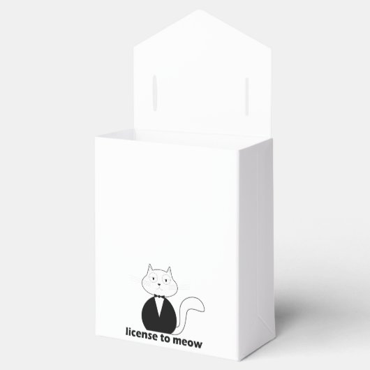 Caixa Cat, License to Meow Geschenkschachtel (Geöffnet)