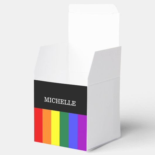 Caixa de Lembrancinhas Orgulho Gay Rainbow Geschenkschachtel (Geöffnet)