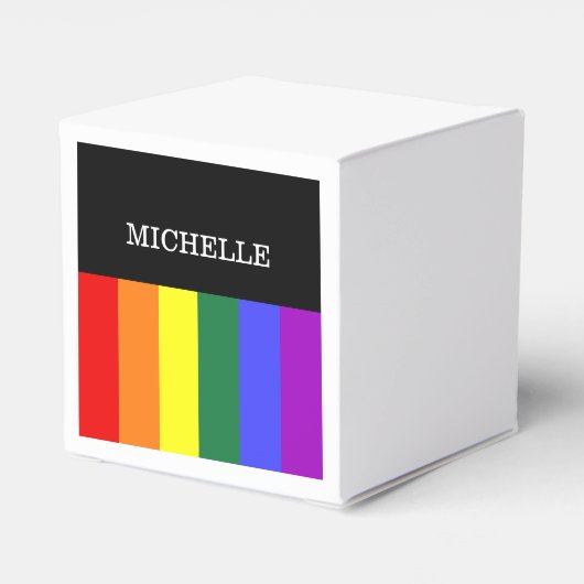 Caixa de Lembrancinhas Orgulho Gay Rainbow Geschenkschachtel (Rückseite)