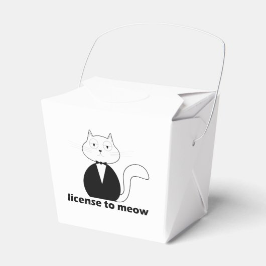 Caixa de presente - Cat, License to Meow Geschenkschachtel (Vorderseite)