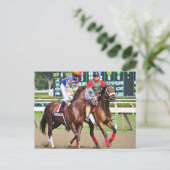 Caixa Eletronica - Rennkurs in Saratoga Postkarte (Stehend Vorderseite)