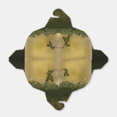 Caja de regalo con agradecimiento dorada con rosas geschenkschachtel (Ungefaltet)