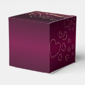 Caja de regalo con corazones de san Valentin Geschenkschachtel (Rückseite)