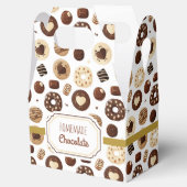 Caja de regalo con diferentes dulces de chocolate geschenkschachtel (Geöffnet)