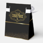 Caja de regalo con feliz navidad negro con dorado geschenkschachtel (Rückseite)