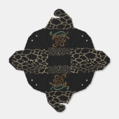 Caja de regalo  con purpurina y agradecimiento geschenkschachtel (Ungefaltet)