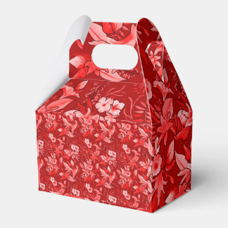 Caja de regalo flores rojas geschenkschachtel