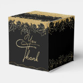 Caja de regalo negra linda con agradecimiento geschenkschachtel (Rückseite)