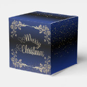 Caja de regalo para navidad con rosas  azul Royal Geschenkschachtel (Rückseite)