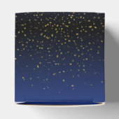 Caja de regalo para navidad con rosas  azul Royal Geschenkschachtel (Oben)