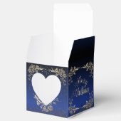 Caja de regalo para navidad con rosas  azul Royal Geschenkschachtel (Geöffnet)