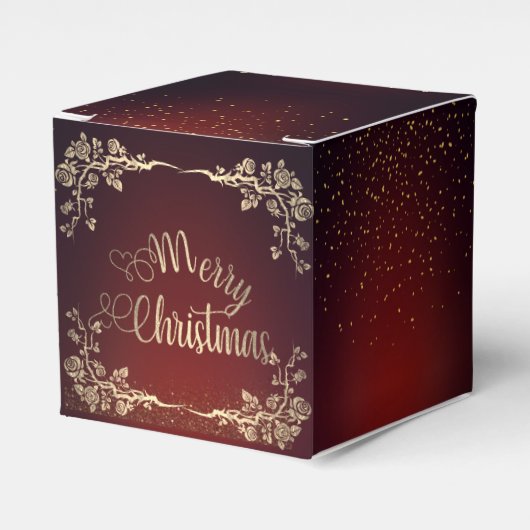 Caja de regalo para navidad con rosas  rojo Royal Geschenkschachtel (Vorderseite)