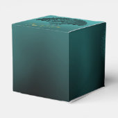 caja de regalo turquesa con decoración de cumple geschenkschachtel (Rückseite)