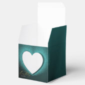caja de regalo turquesa con decoración de cumple geschenkschachtel (Geöffnet)