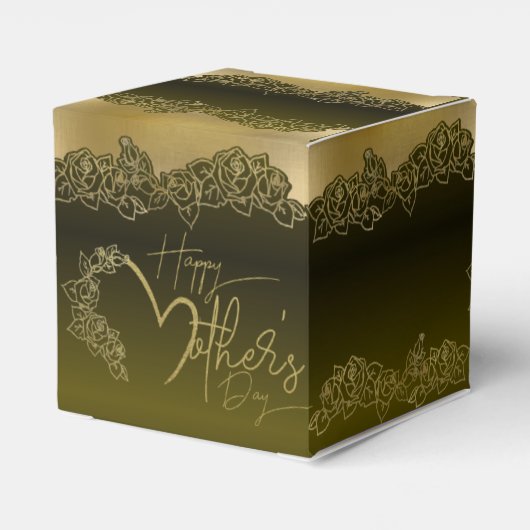 Caja de regalo verde hermoso para día de madre geschenkschachtel (Rückseite)