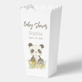 Caja Palomitas Baby Shower Panda Geschenkschachtel
