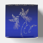 caja para regalo azul con decoración geschenkschachtel (Oben)