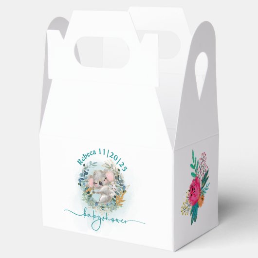 Caja para regalo Baby Shower "Baby Koala" Geschenkschachtel (Geöffnet)