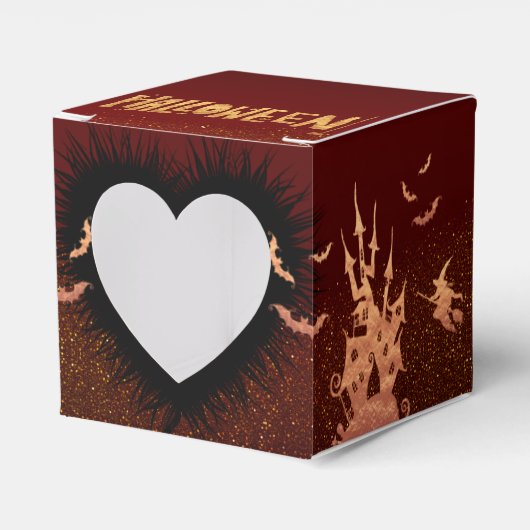 Caja para regalo en forma corazón para Halloween Geschenkschachtel (Vorderseite)