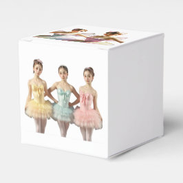 Caja para regalos con preciosas bailarinas geschenkschachtel