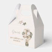 Caja Para Regalos Teddy Bear Baby Shower Boy Geschenkschachtel (Rückseite)