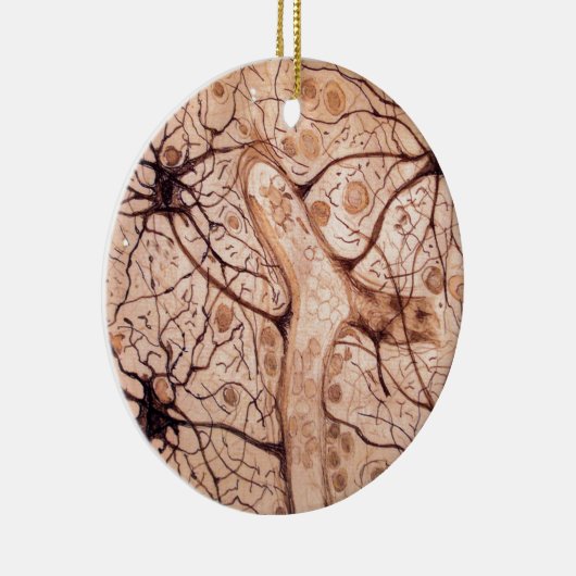 Cajals Neuronen 3 Keramikornament (Rechts)