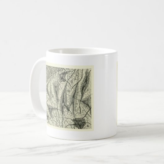 Cajals Neuronen 4 Kaffeetasse (Vorderseite Links)