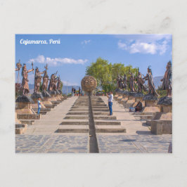 Cajamarca, Peru, Alameda de los Incas Postkarte