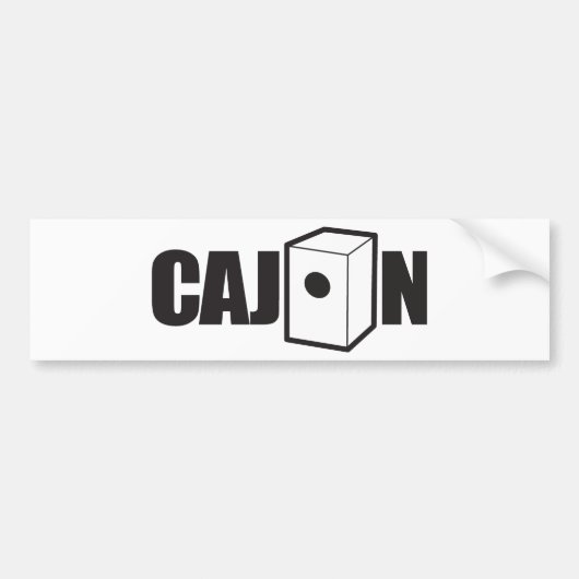 Cajon Autoaufkleber (Vorne)