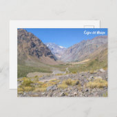 Cajón del Maipo, Chile Postkarte (Vorne/Hinten)