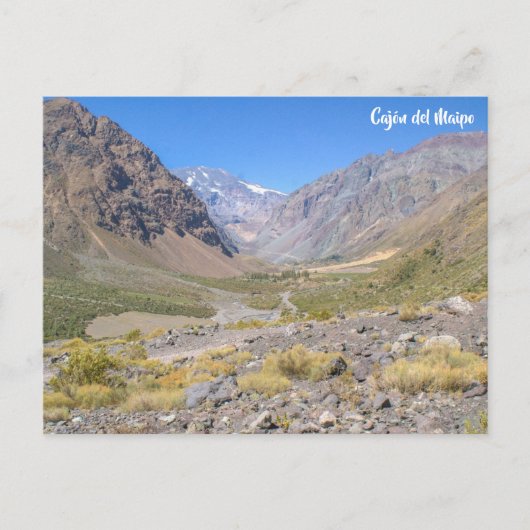 Cajón del Maipo, Chile Postkarte (Vorderseite)