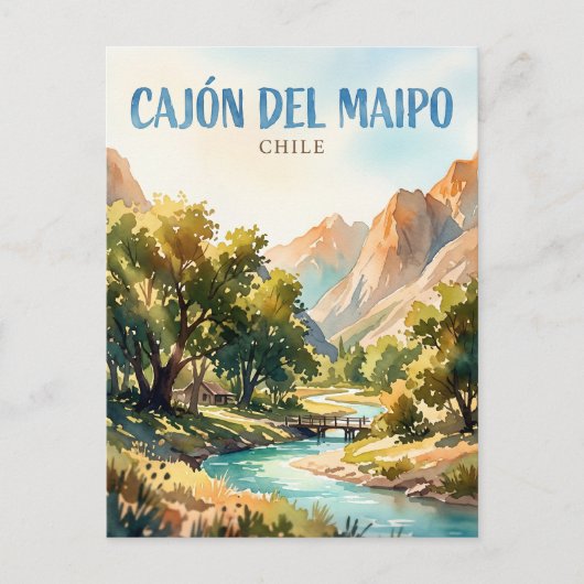 Cajón del Maipo Chile Postkarte (Vorderseite)